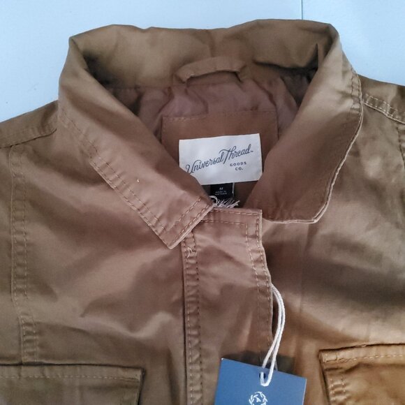 Universal Thread Womens Cargo Jacket Size L Cotton Khaki With Tags - Picture 13 of 13